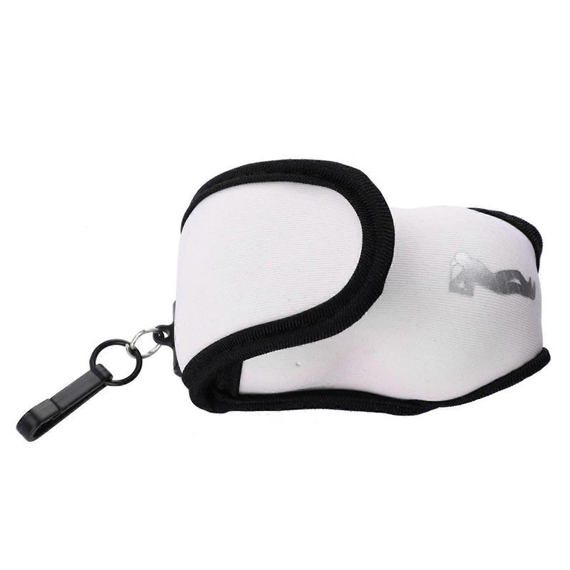Elastic Mini Golf Ball Holder Bag with Hook and Clip for Holding Balls Tees (White)Suitable for men