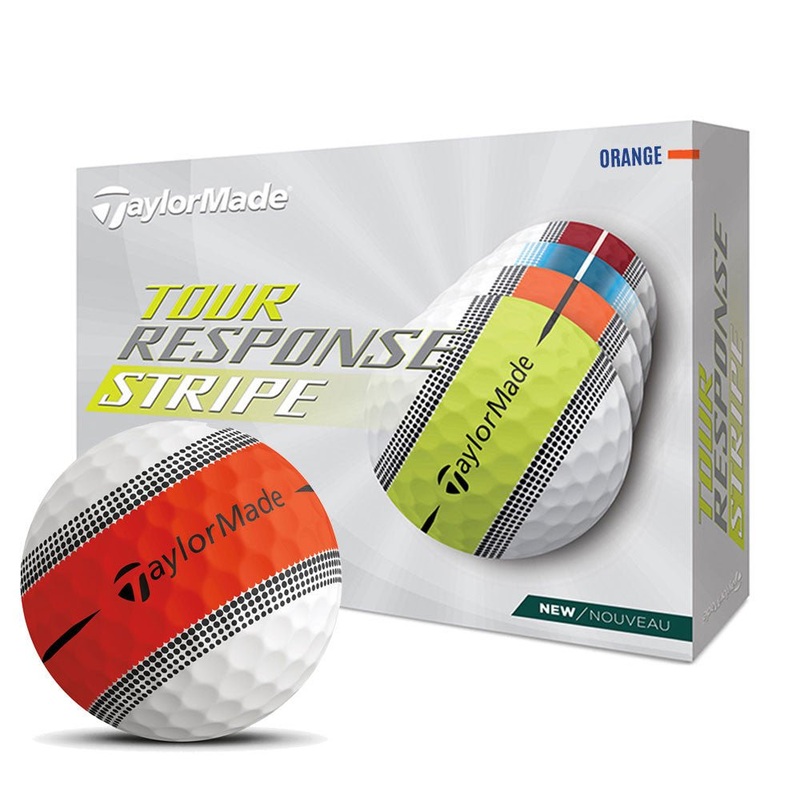 TaylorMade Tour Response Stripe Golf Balls – Orange – 2022 – Prior Generation