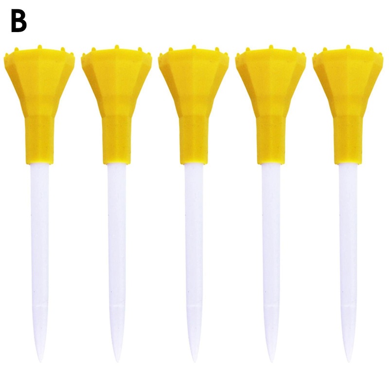 5pcs 87mm Professional Golf Ball Holder Low Resistance Precise Serve Compact Golf Training Tees For Grassland