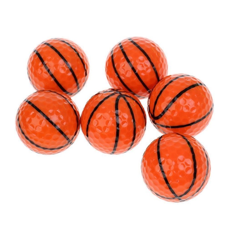 6Pcs/Set High Quality Basketball Pattern Novelty Golf Balls Golf Accessory