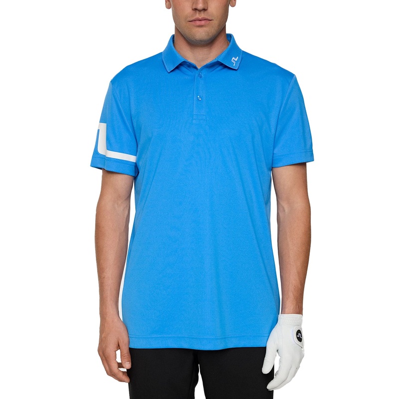 J.Lindeberg Heath Regular Fit Golf Polo Shirt – Sonic Blue