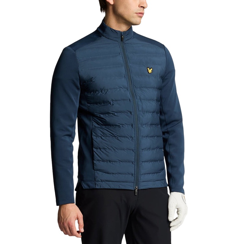 Lyle & Scott Hybrid Quilted Full Zip Golf Jacket – Ryder Blue