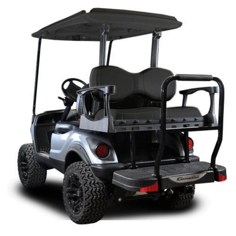 Yamaha G29/Drive MadJax Genesis 300 Rear Seat with Deluxe Black Seat Cushions (Years 2007-2016) PN# 01-045-202D