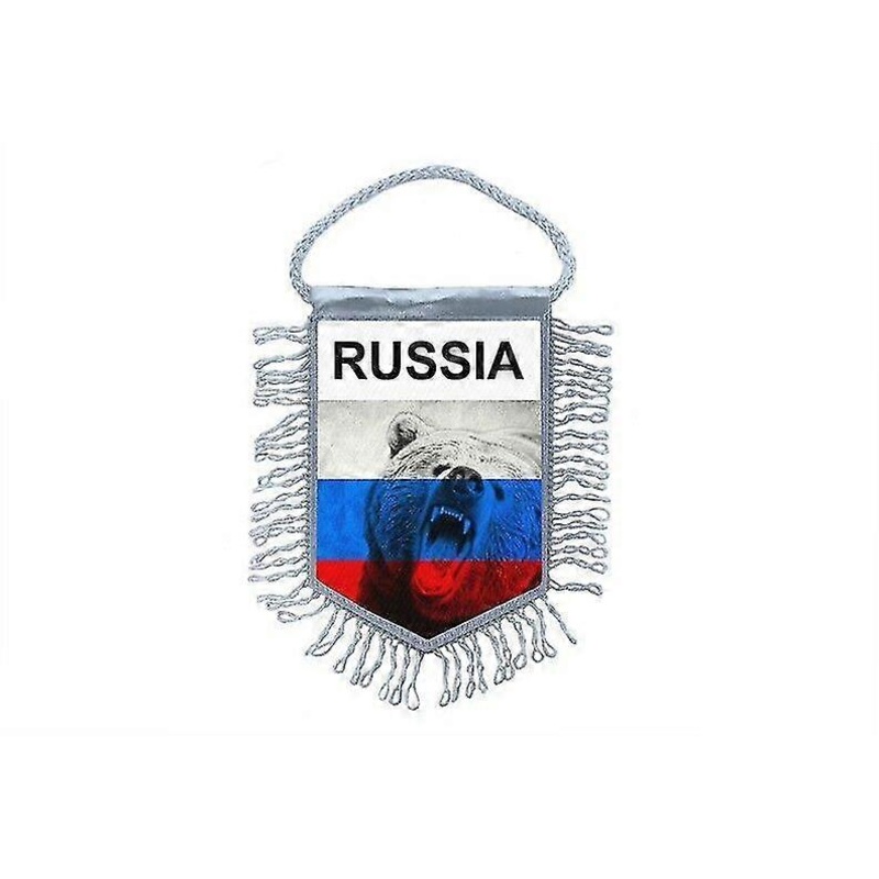 Flag Mini Flag Country Car Decoration Russia Russian Bear