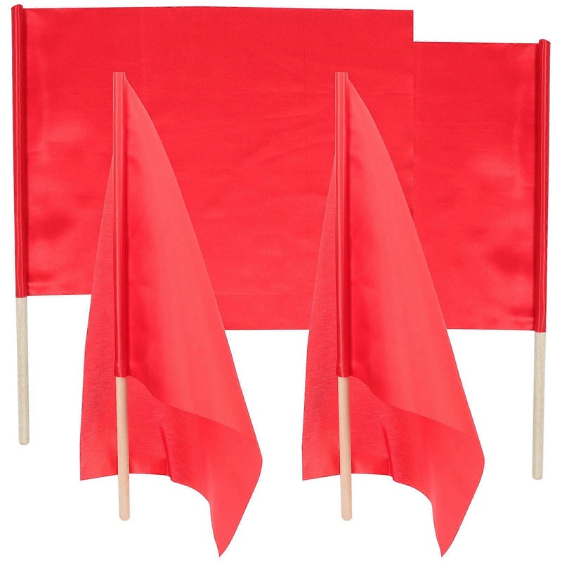 Signal Flags Match Referee Flag Racing Events Lightweight Design 4Pcs
