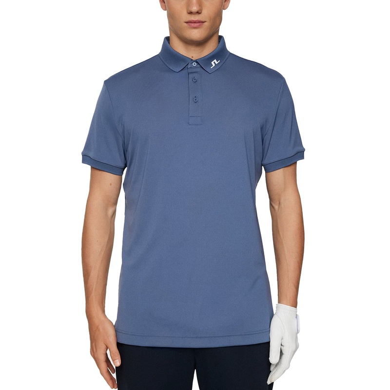 J.Lindeberg KV Golf Polo Shirt – Vintage Indigo