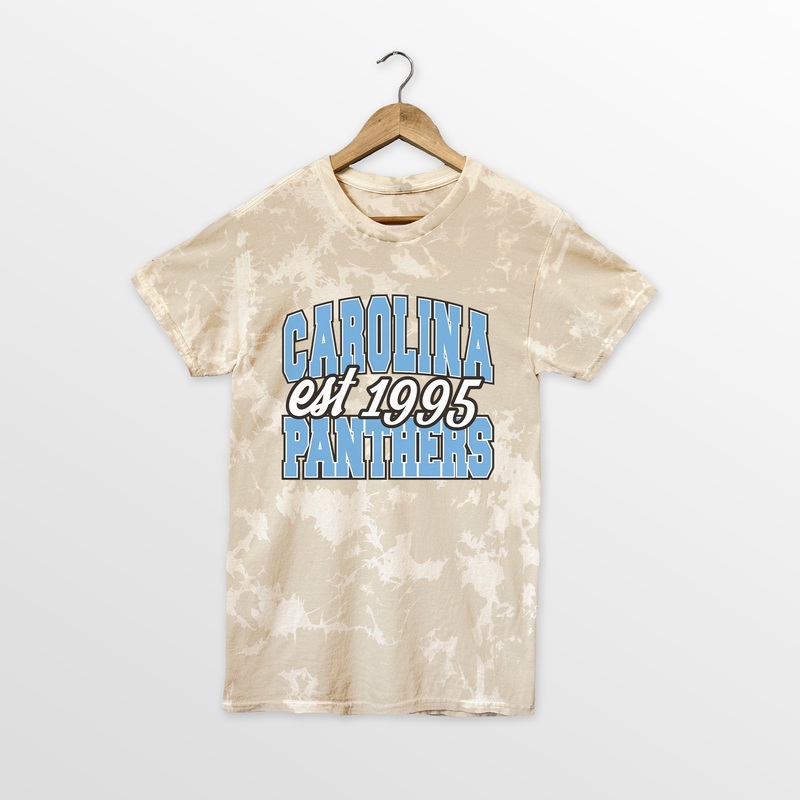 CAROLINA PANTHERS DEEP ROOTS BLEACH WASH TEE
