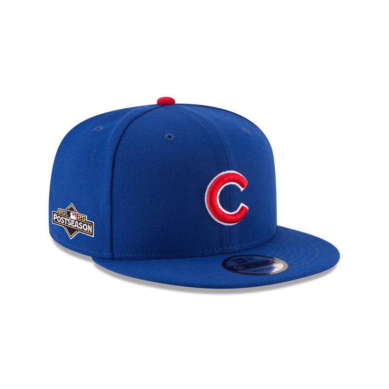Chicago Cubs 2025 Post Season Side Patch 9FIFTY Snapback Hat