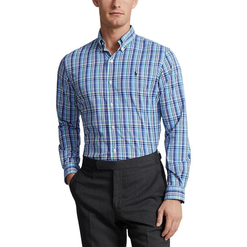 Polo Ralph Lauren Button Down Sports Shirt – Blue/Pink Multi