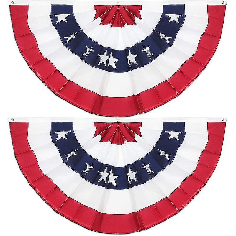 American Pleated Fan Flag Usa American Bunting Decorationpatriotic Flag