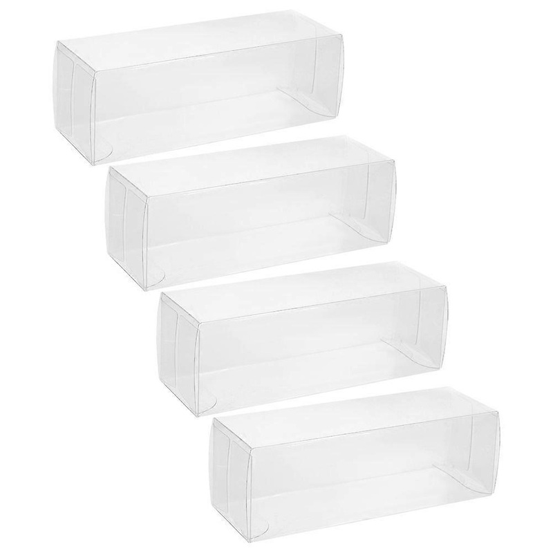 Box Display Golf Ball Organizer Square Foldable Plastic Storage for Collectors Home Use 4Pcs