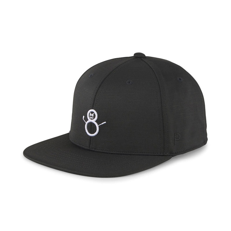 Puma H8 Golf Hat|Black White Glow|White Glow Navy Blazer