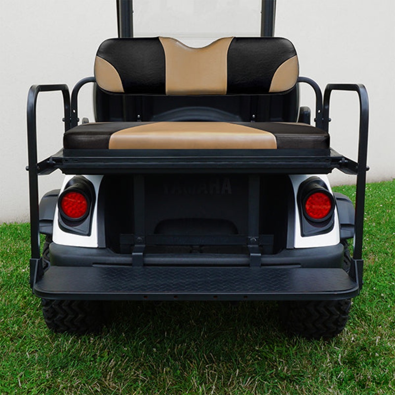 RHOX Rhino Seat Kit, Sport Black/Tan, Yamaha Drive2 PN# SEAT-471BT-S