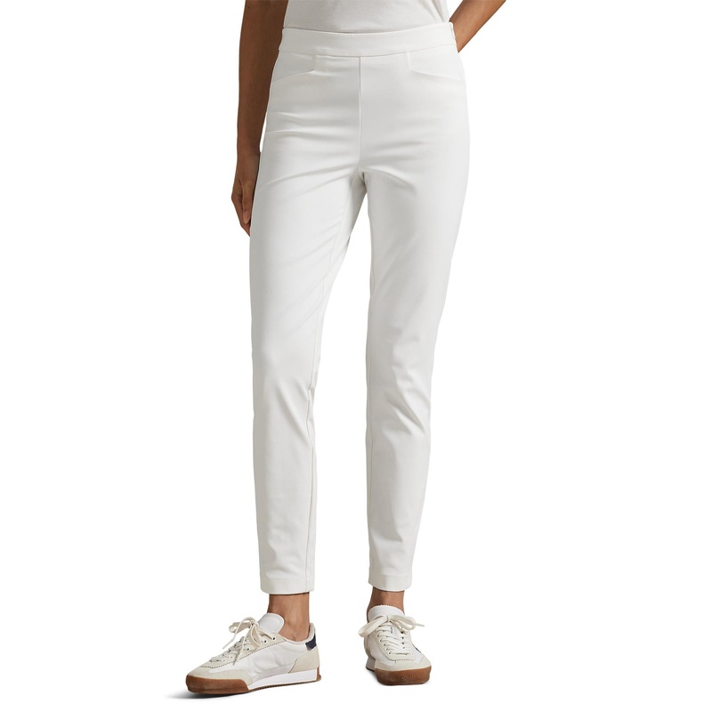 RLX Ralph Lauren Women’s Eagle Stretch Twill Golf Pants – Ceramic White