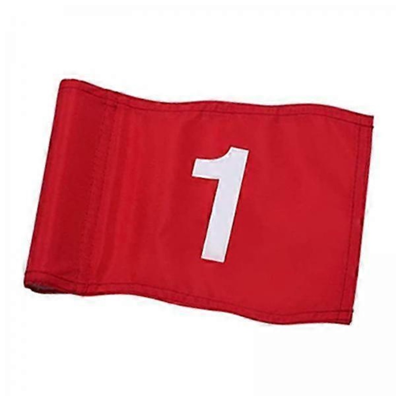 3x Golf Flags Pin Flag Large Numbered Nylon Portable Exercise with Tube Inserted