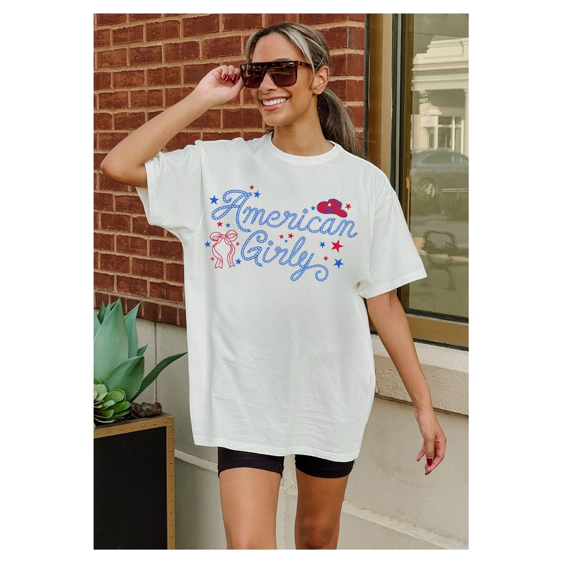 AMERICAN GIRLY OVERSIZED VINTAGE WASH TEE