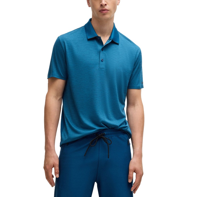 Boss Paddytech Stretch Jersey Polo Golf Shirt – Teal