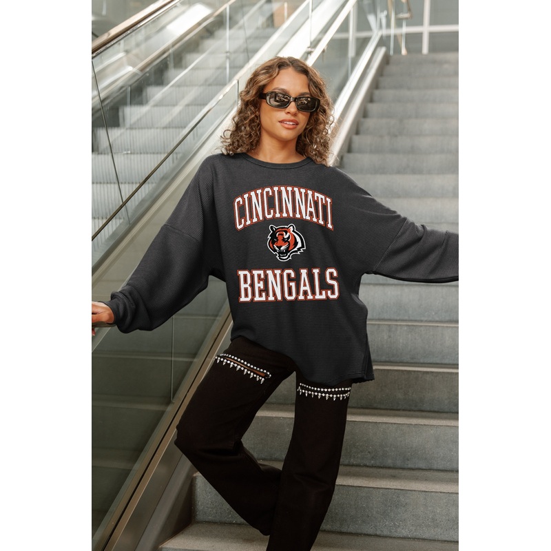 CINCINNATI BENGALS RELENTLESS VINTAGE WASH CORDED PULLOVER