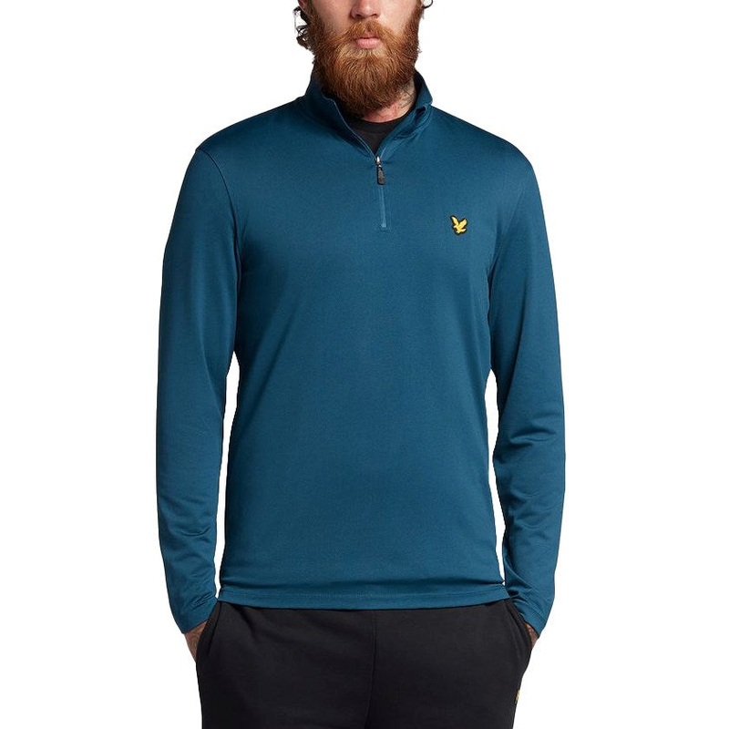 Lyle & Scott Golf Golf Stretch Midlayer – Petrol