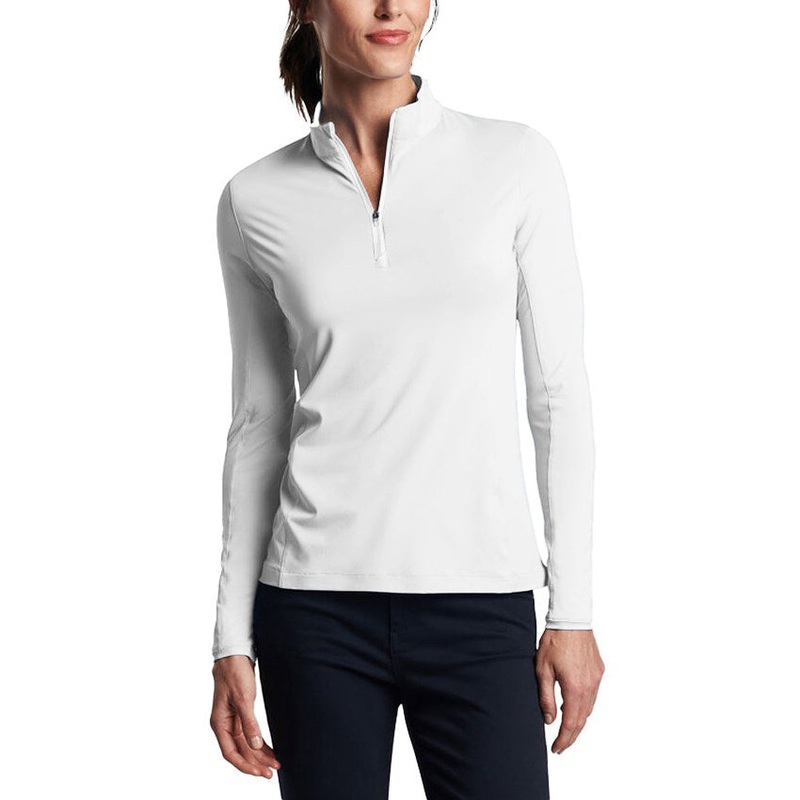 Peter Millar Women’s Lightweight Crown Sun Golf Shirt – White