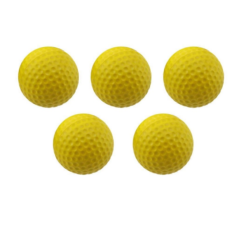 Training Balls Wear-Resistant Practice Golf Balls Synthetic Rubber 5Pcs