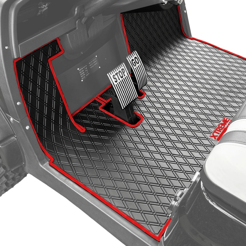 Xtreme Floor Mats for ICON / Advanced EV1 – Black/Red PN# 03-180