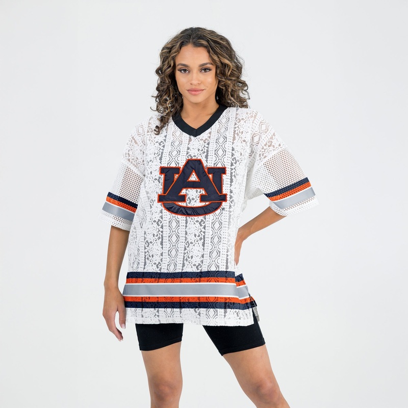 AUBURN TIGERS HIGH NOTE LACE FASHION JERSEY