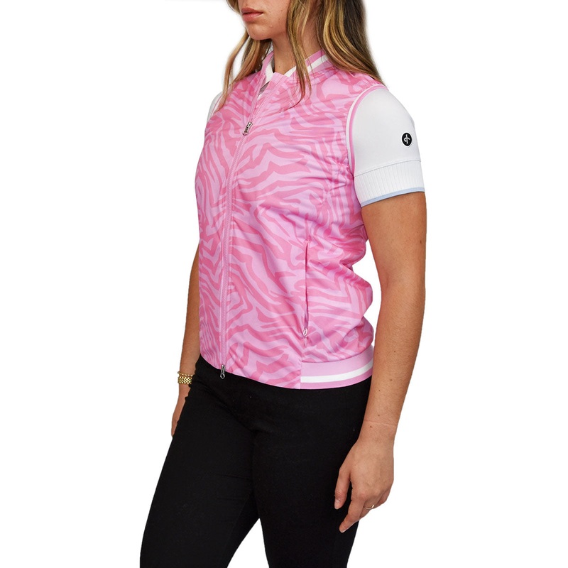Cross Women’s Storm Golf Vest – Pink Zebra