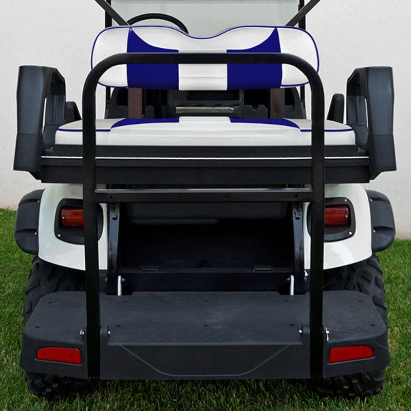 RHOX Rhino Aluminum Seat Kit, Rally White/Blue, E-Z-Go TXT 96+ PN# SEAT-511WBL-R