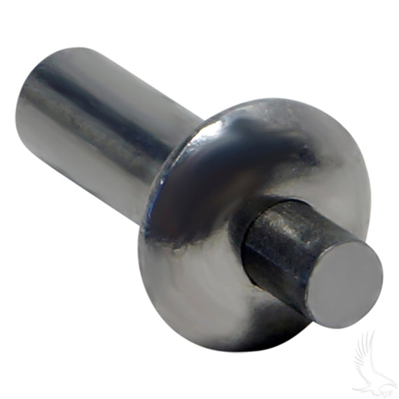 Drive Rivet, BAG OF 100, Aluminum, Small Head 3/16x.410x.460 hd dia