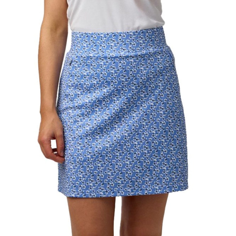 Glenmuir Women’s Emeli Lightweight Stretch Performance Golf Skort – Light Blue Flowers