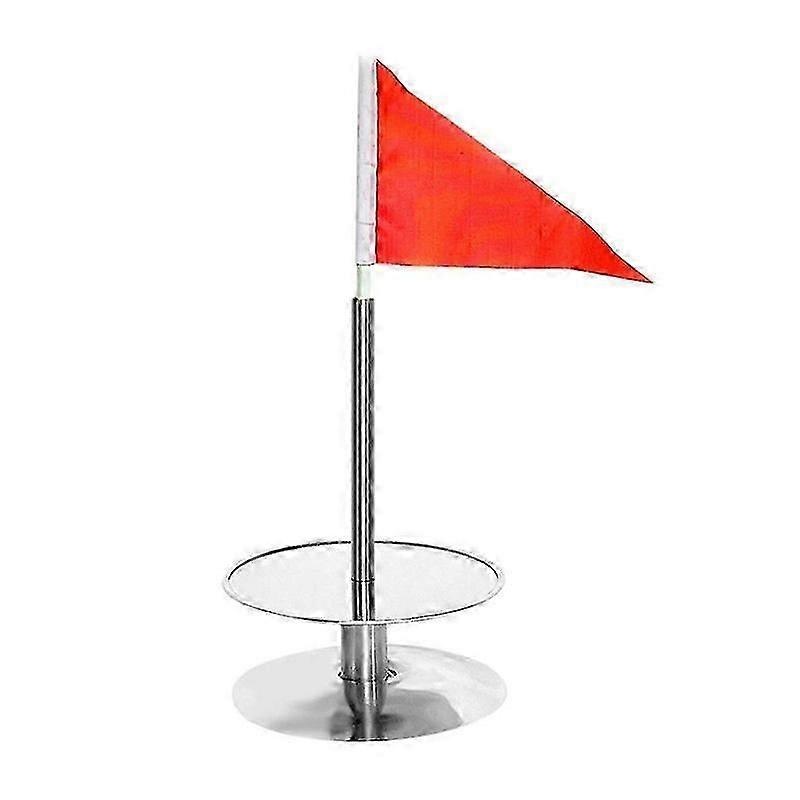 Golf Training Cups with Flag Concise Turnover Prevent Golf Cups for Competition Portable Stainless
