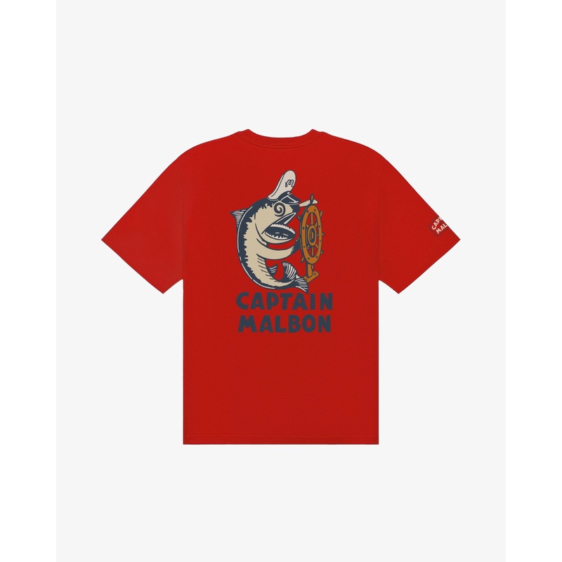VISTA CAPTAIN TEE|Red|White|S|M|L|XL|2XL