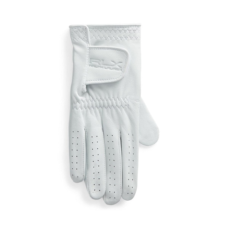 RLX Ralph Lauren Women’s Performance Cabretta Leather Golf Glove Right – Ceramic White