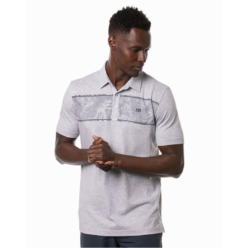 Travis Mathew Make Camp Polo|Heather Light Grey|Small|Medium|Large|X-Large|XX-Large|XXX-Large