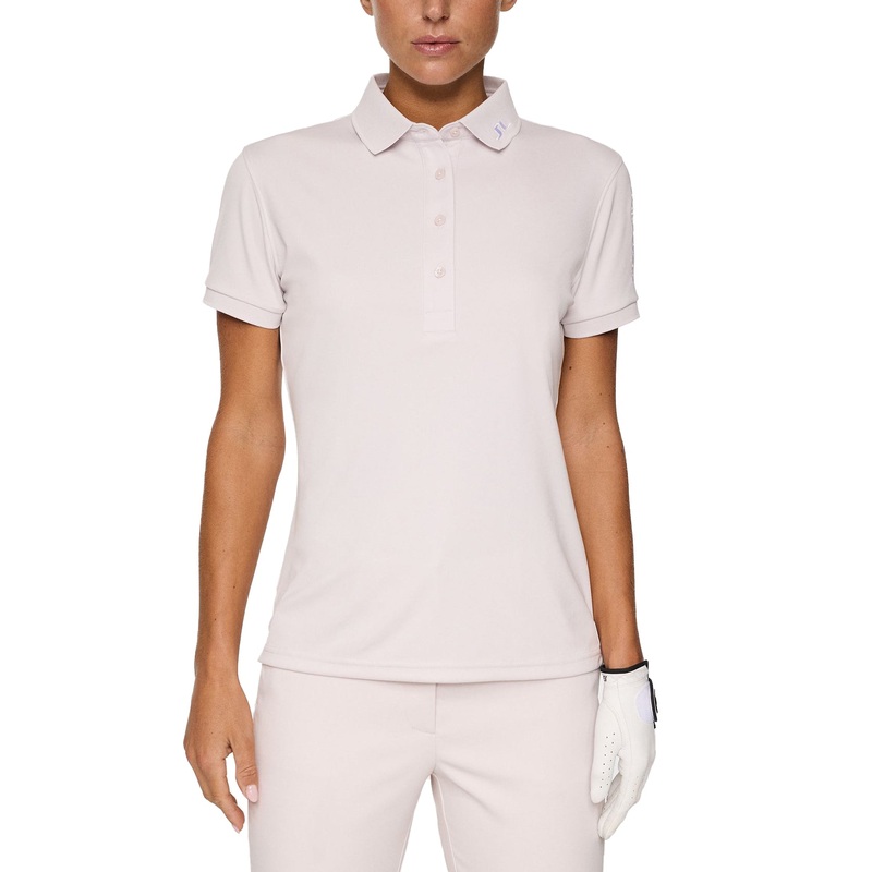 J.Lindeberg Women’s Tour Tech Golf Polo Shirt – Grey Lilac