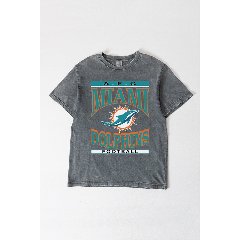 MIAMI DOLPHINS CLASSIC GRIND WASHED RELAXED FIT TEE