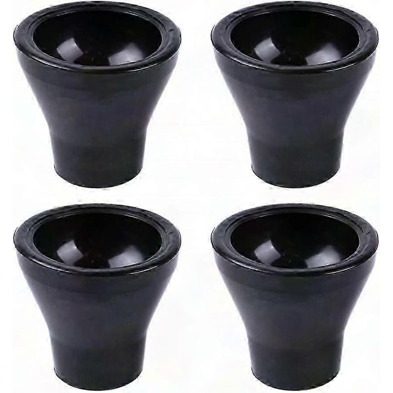 4-Pack Black Rubber Golf Ball Suction Cups for Golf Grips