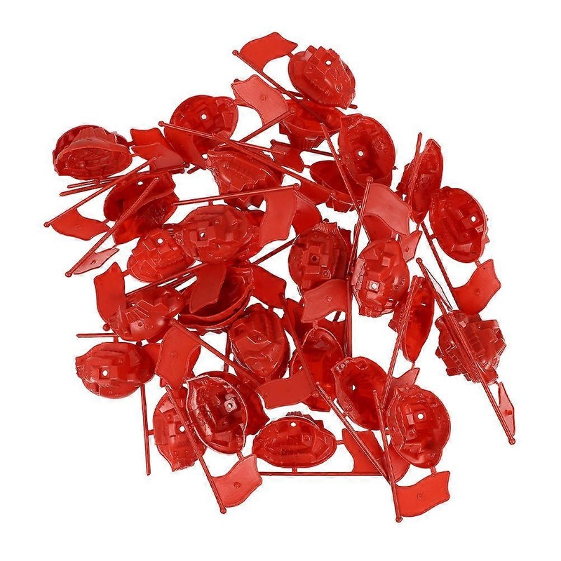 a refined and engaging product description based on your input:

 

**30pcs Miniature Red Flag Models  Detailed Scene Decor for Collectors &