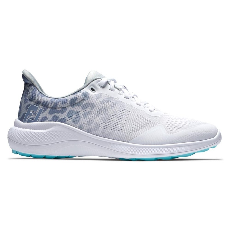 FootJoy Women’s FJ Flex Golf Shoes ( Color: White Gray Multi)