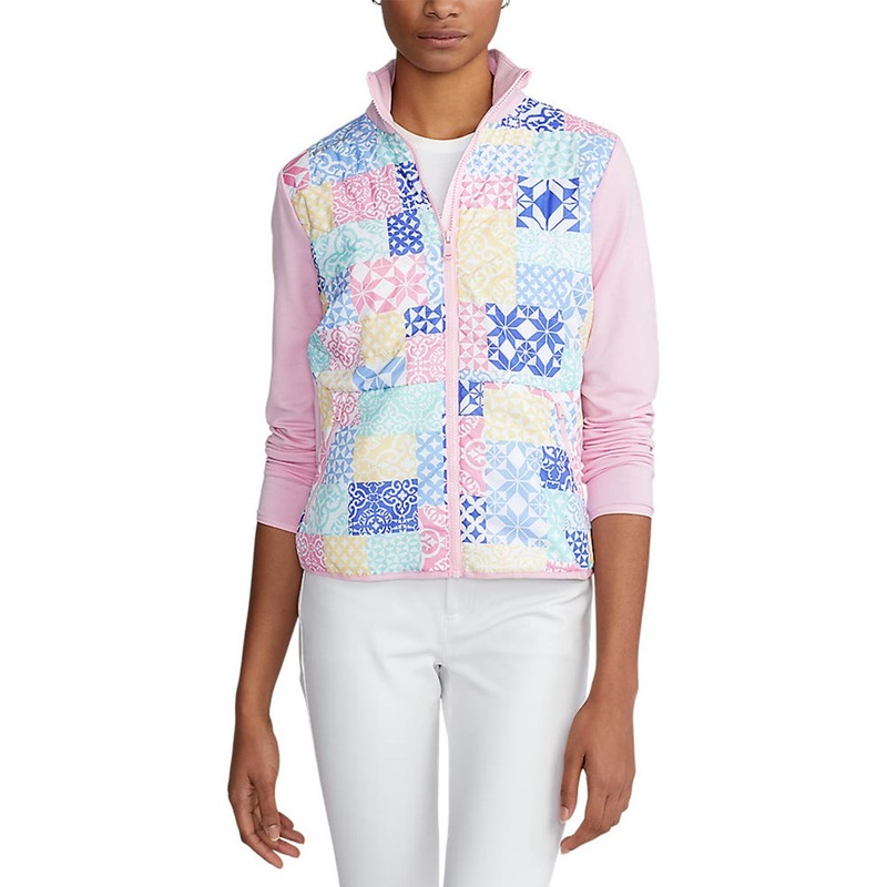 RLX Ralph Lauren Women’s Cool Wool Hybrid Jacket – Taylor Rose/Patchwork