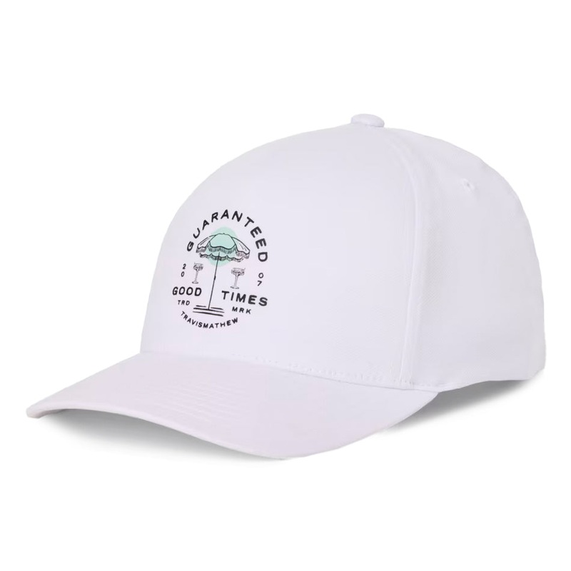 Travis Mathew Summer Sail Snapback Cap – White