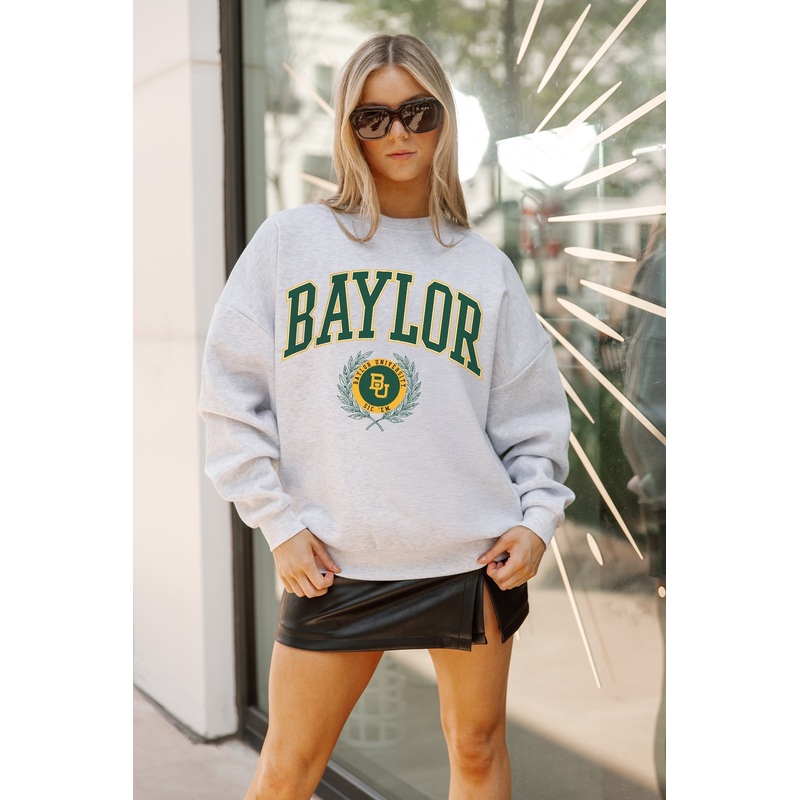 BAYLOR BEARS TRADITION REFINED PREMIUM FLEECE CREWNECK PULLOVER