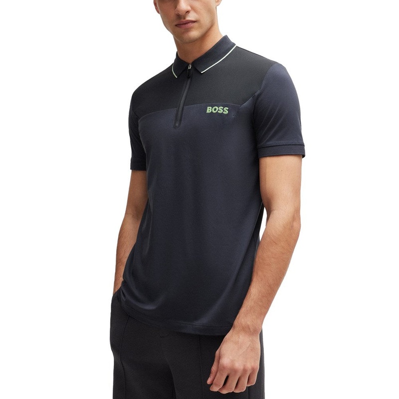 BOSS Philix Slim Fit Golf Shirt – Charcoal