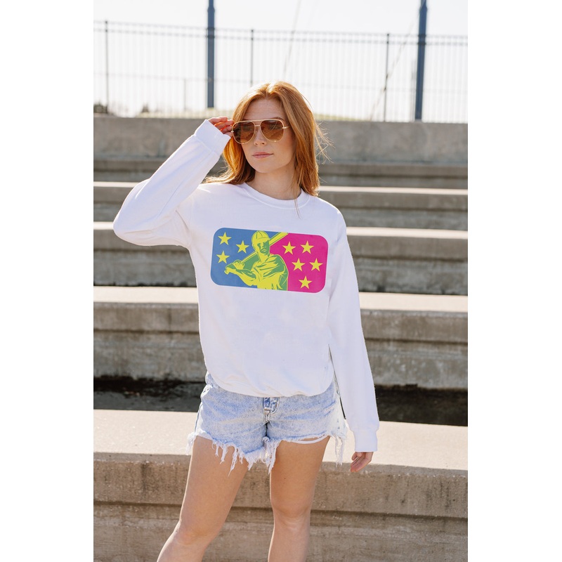 HOME TEAM DROP SHOULDER CREWNECK SWEATSHIRT