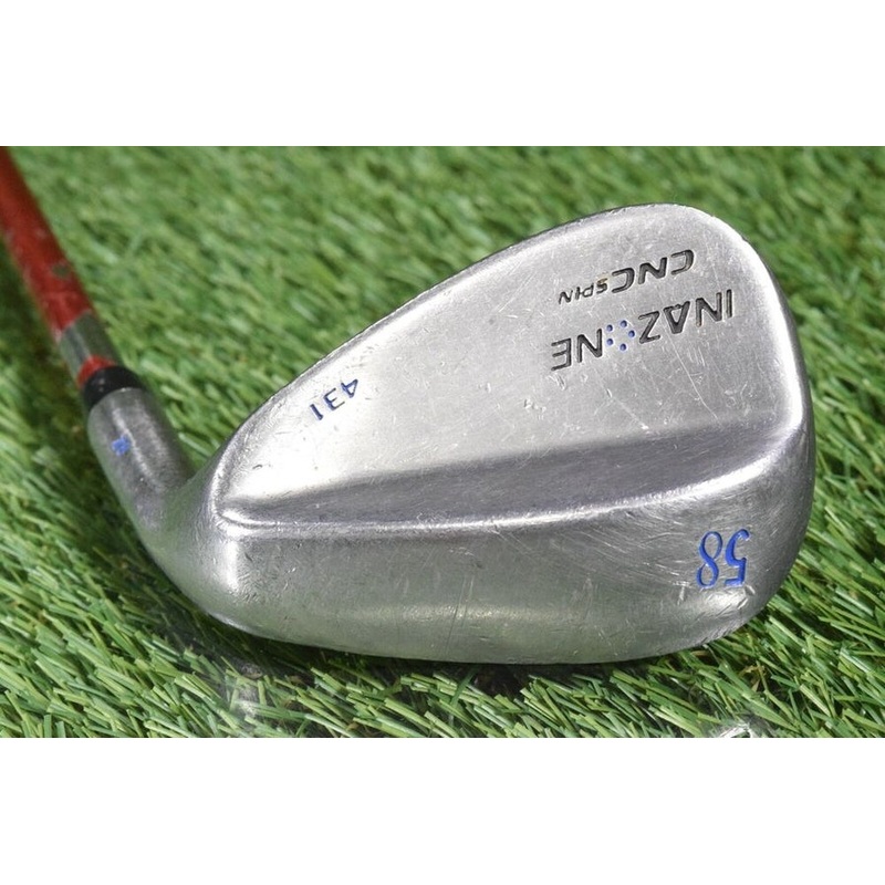 INAZONE CNC SPIN 431 58 LOB WEDGE TRUE TEMPER UTAH UTES WEDGE FLEX SHAFT