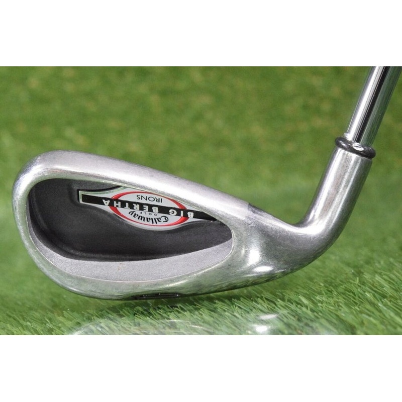 LEFT HANDED CALLAWAY BIG BERTHA 9 IRON TRUE TEMPER UNIFLEX STEEL SHAFT ~ L@@K!!