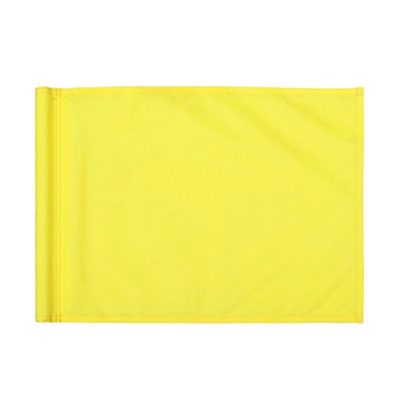 Mini Size Flag Yellow 51x36cm Cloth For Golf Practice Putting Green Marker 1Pack