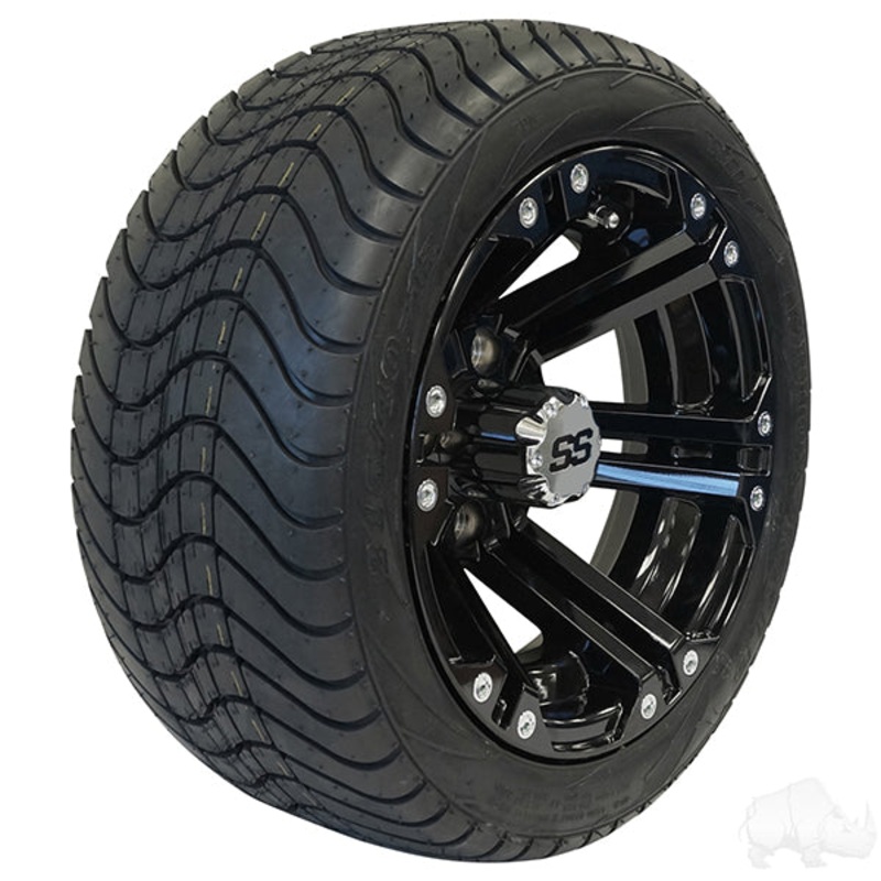 RHOX RX331, Black w/ Center Cap, 12×7 ET-25