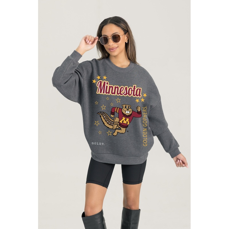 MINNESOTA GOLDEN GOPHERS Ready To Rumble Fleece Crewneck Pullover